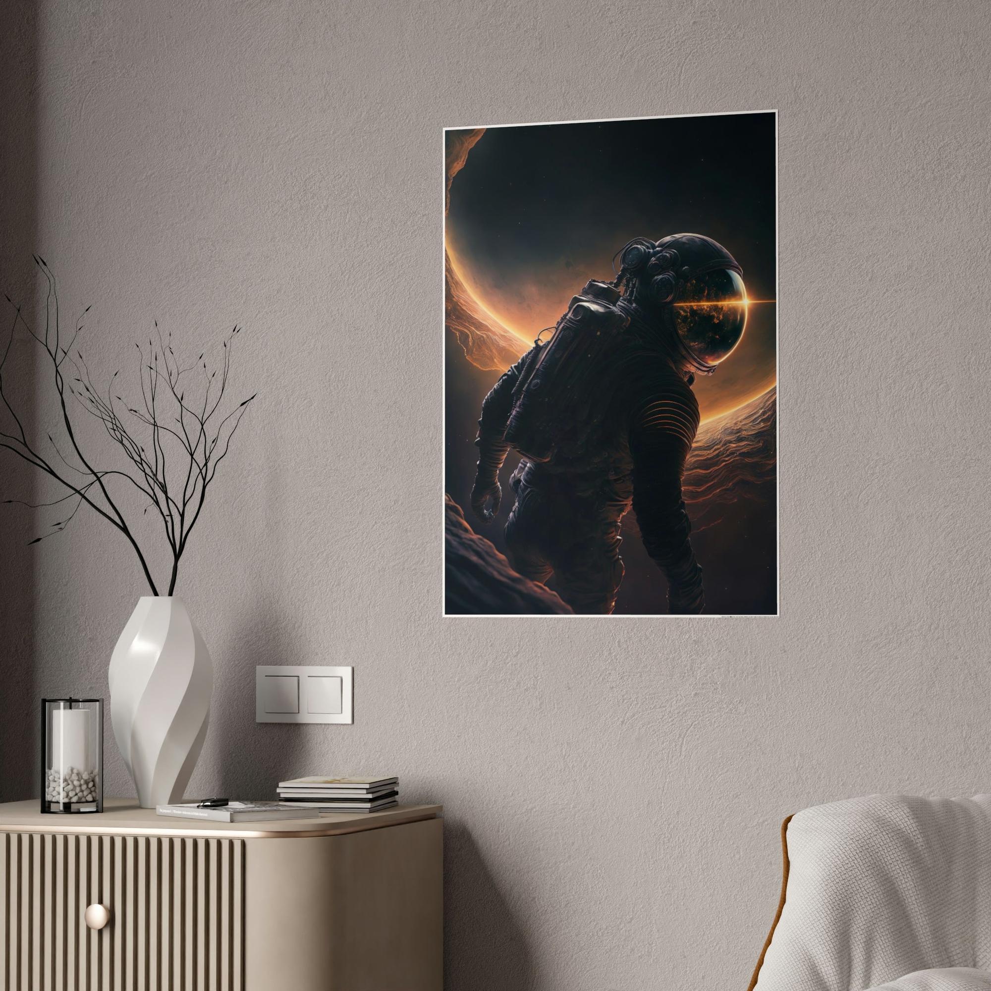 Assassin Creed Astronauts in Space: Framed Canvas for Art Collectors