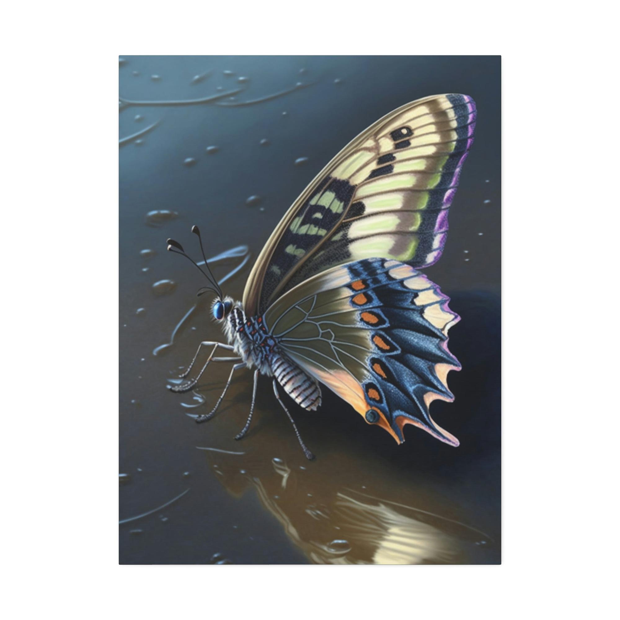 Butterflys Fluttering Wings: Natural Canvas & Poster Print of Colorful Butterflies