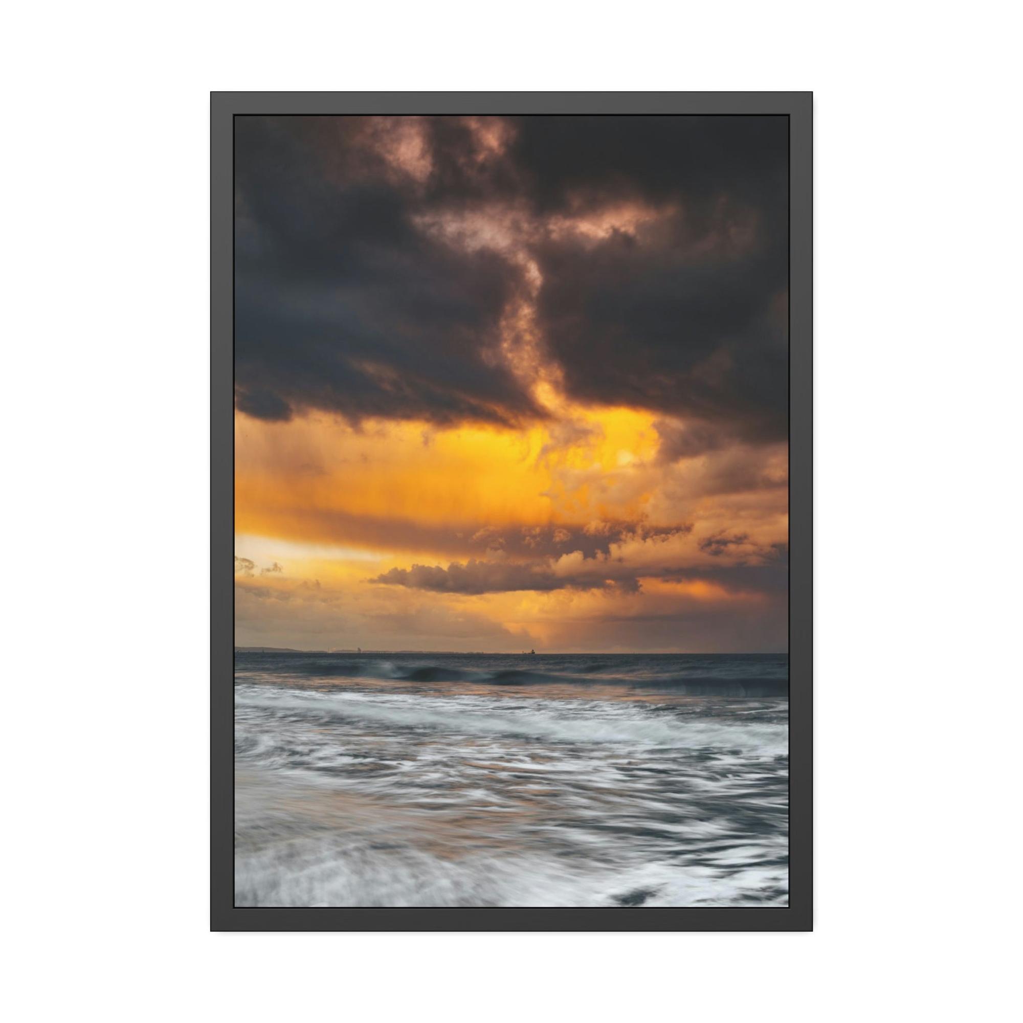 Beaches Ocean Waves: Natural Canvas Print of Beach Landscape