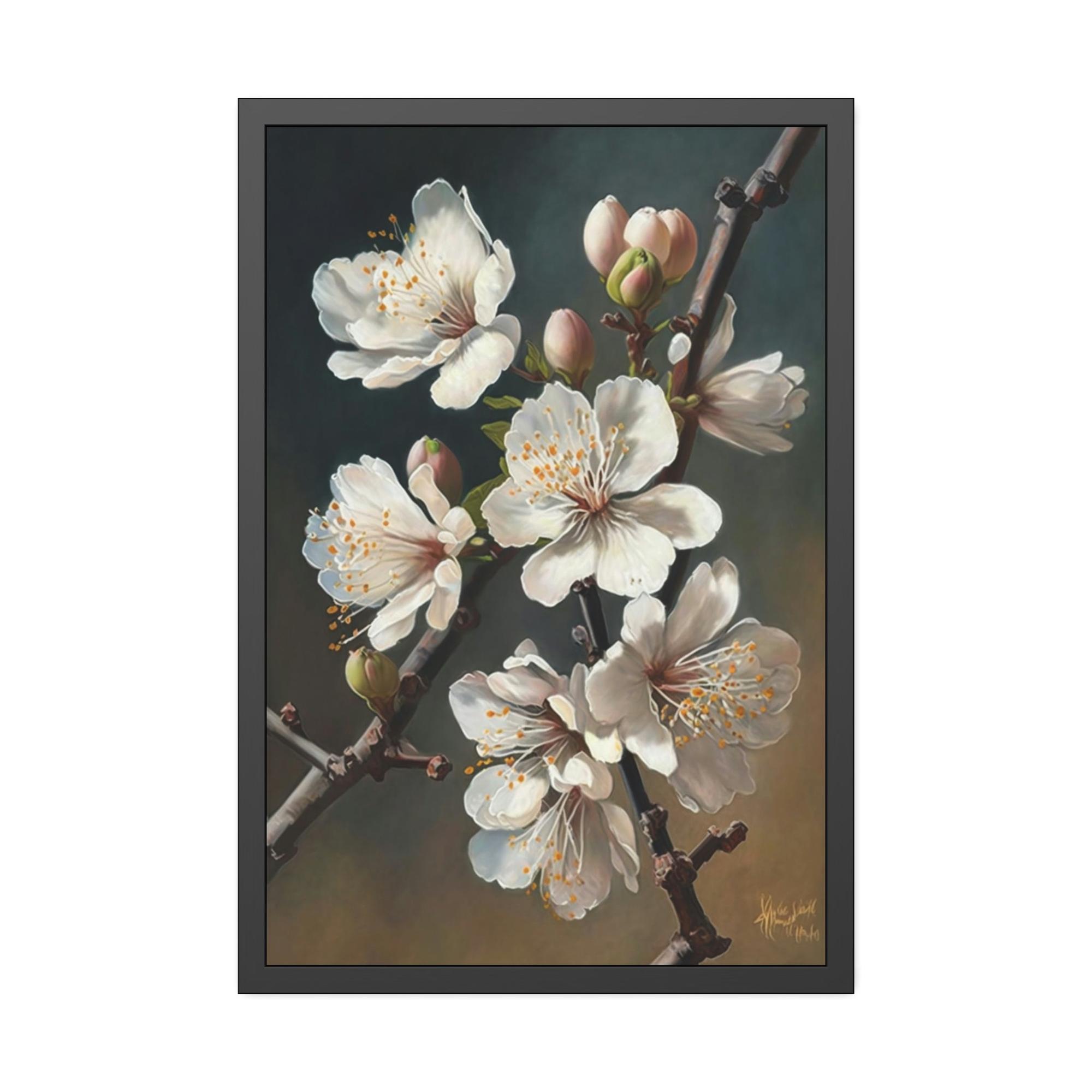 Almond Blossoms The Promise of Spring: Poster & Canvas Print of Blooming Almond Trees