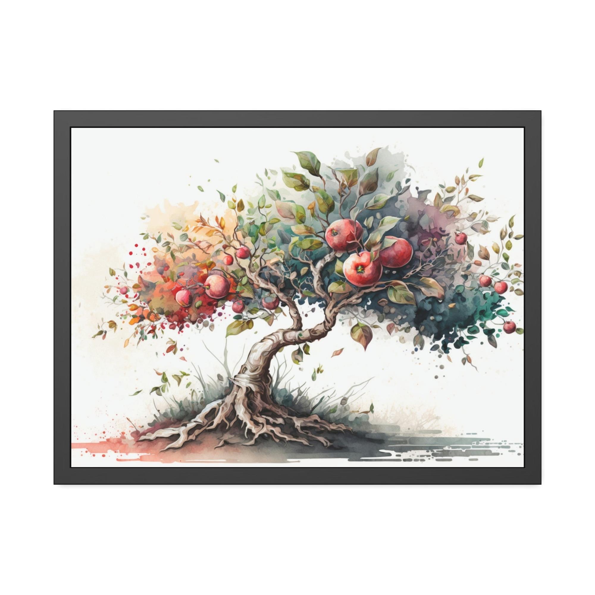 undefined Tapestry of Apple Trees: Natural Canvas & Poster Print of Orchards