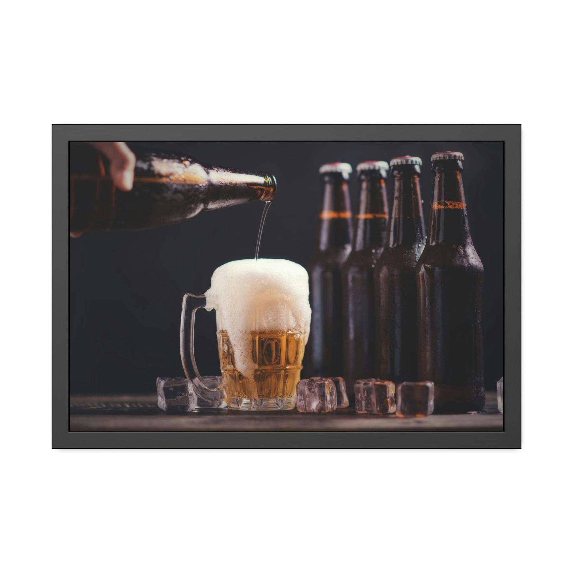 Beer Brewmaster's Delight: Artistic Canvas Print of a Beer Flight