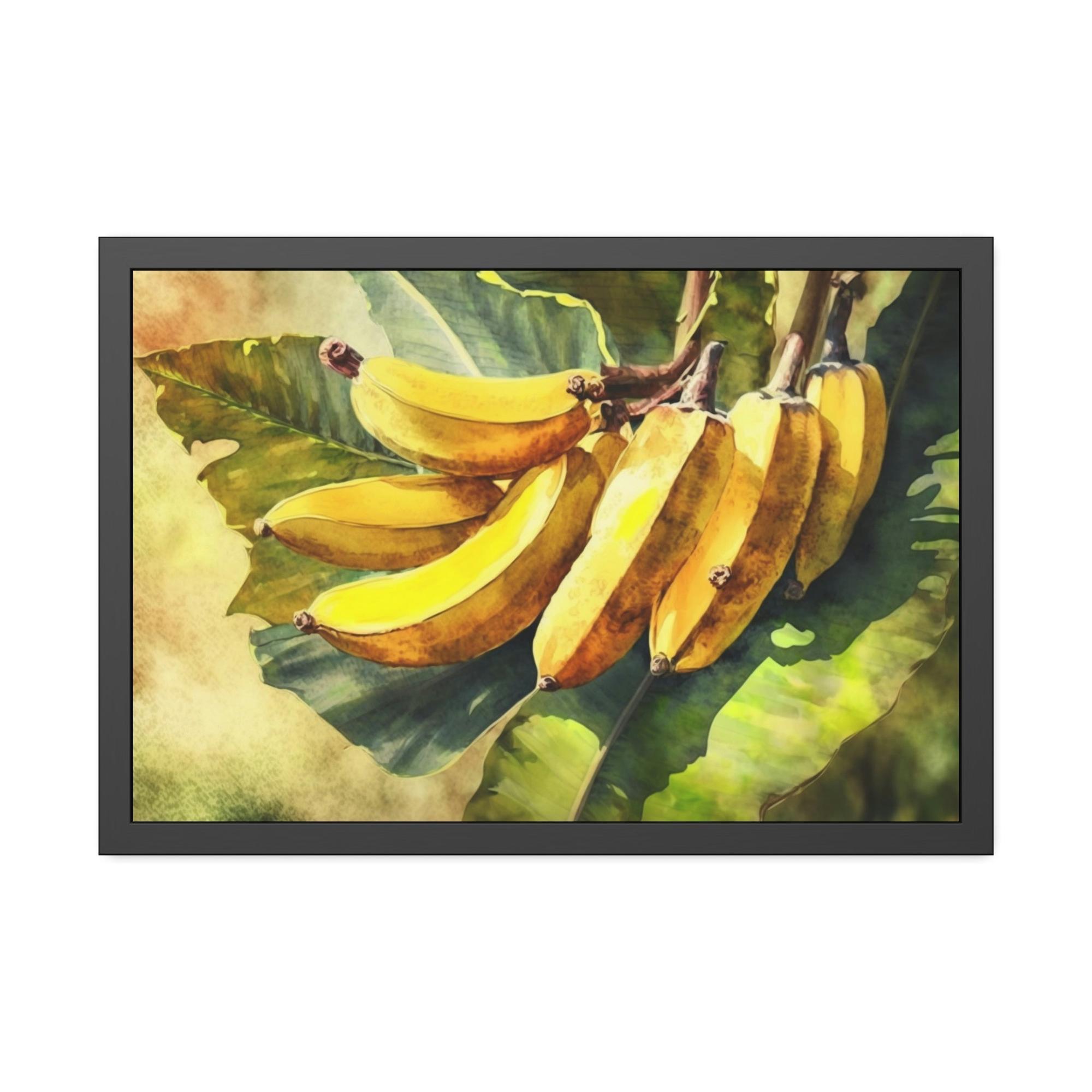 Banana Trees Tropical Oasis: Framed Canvas & Posters of Serene Banana Trees