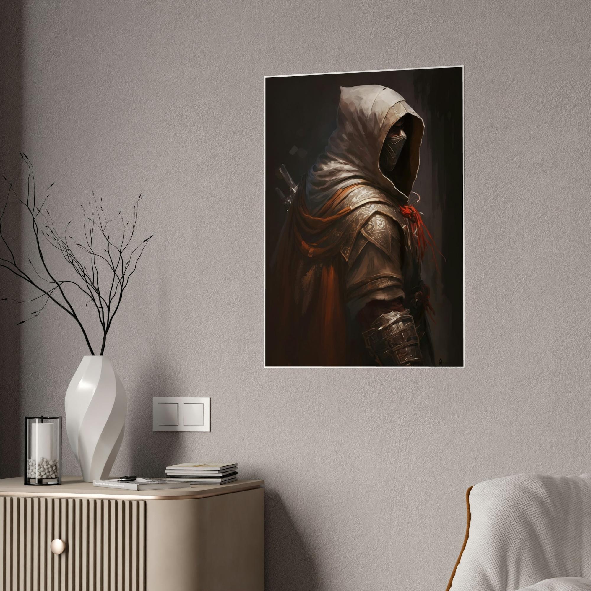 Assassin Creed Artistic Interpretation of Assassin's Creed: Print on Canvas for Fans