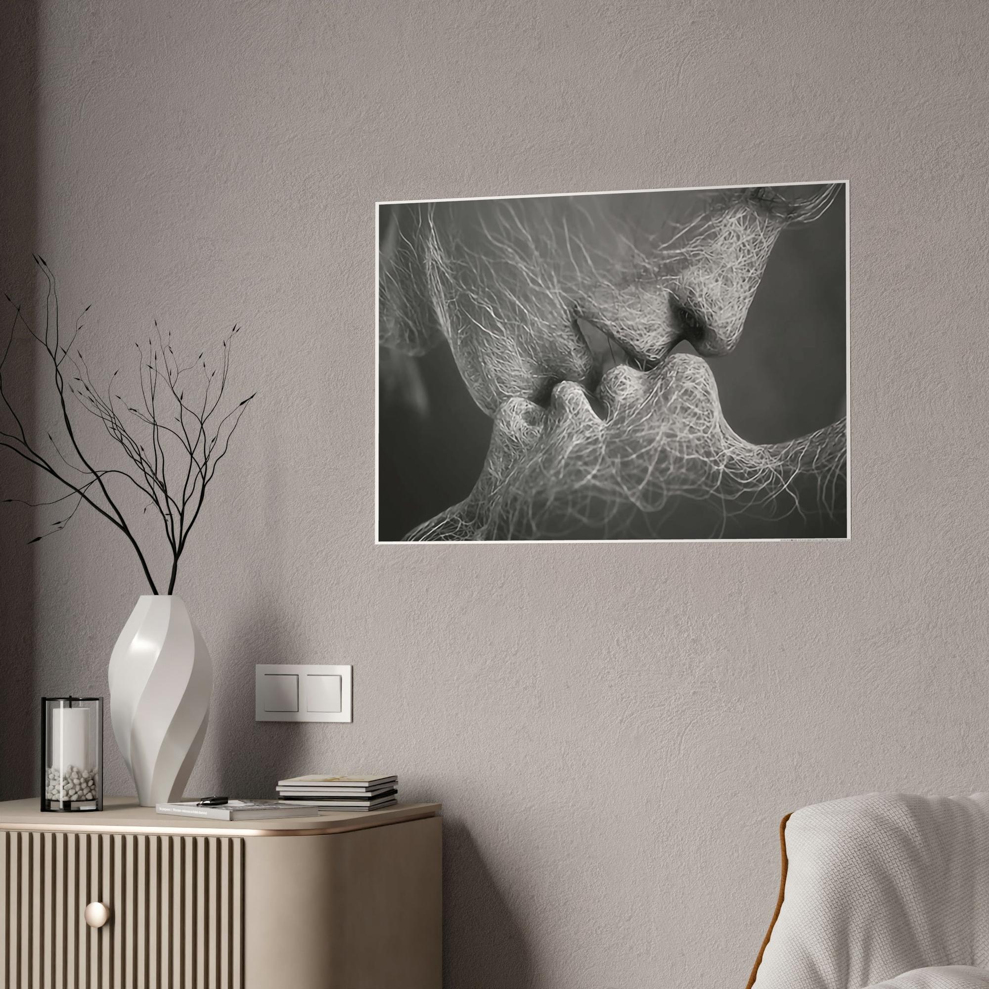 Modern Modern Vibes: Beautiful Wall Art on Natural Canvas & Poster