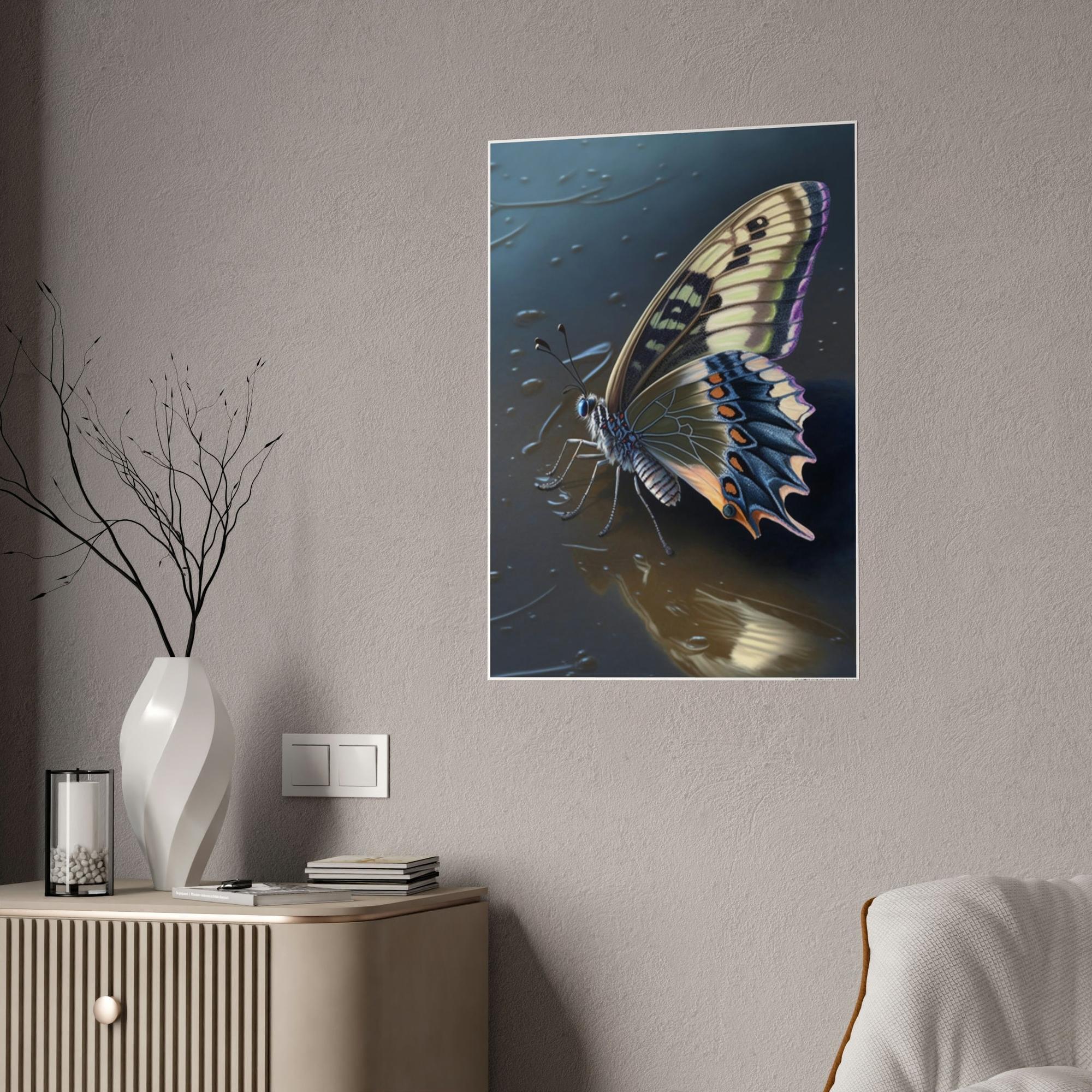Butterflys Fluttering Wings: Natural Canvas & Poster Print of Colorful Butterflies